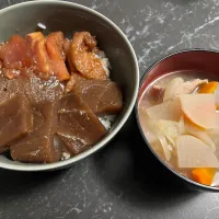 マグロ漬丼|たこさん