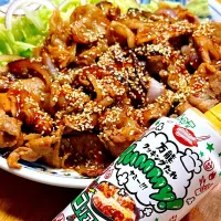 2025/12/07 コリアンホットでピリ辛🔥豚肉の生姜焼き|Blueberry🫐さん