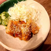 茄子の肉巻き、キュウリのナムル|ぷゆこさん