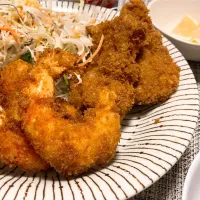 ヒレカツとエビフライ|とめさん