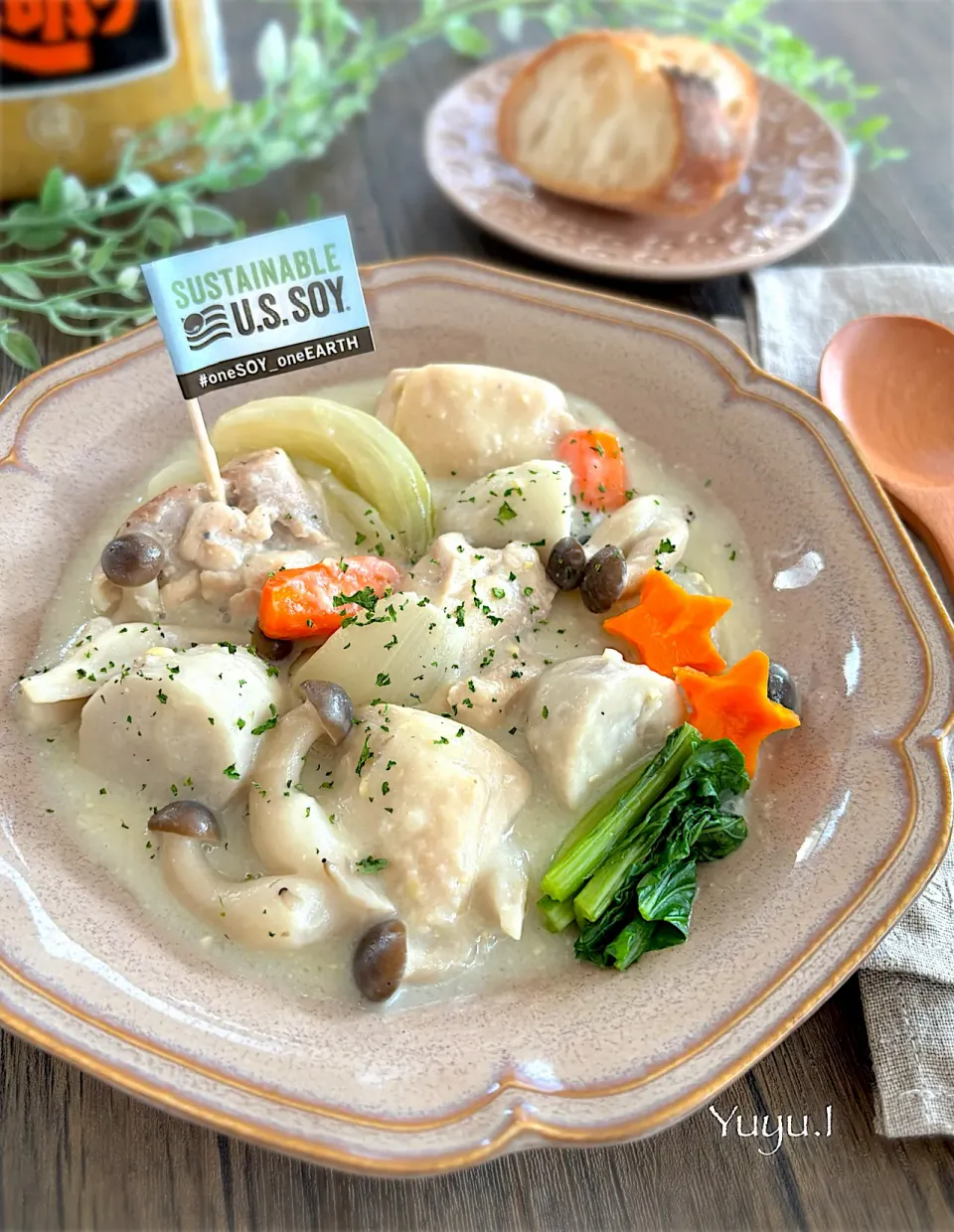 里芋の豆乳味噌シチュー|ゆーこどんさん