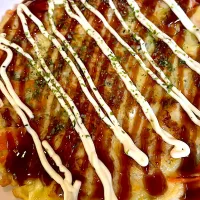 おかずの残り物は。お好み焼きになると食べてくれる😅| abekoさん