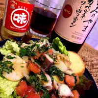 タコとパセリがメインの和え物で😋🥂💕✨|アイさん
