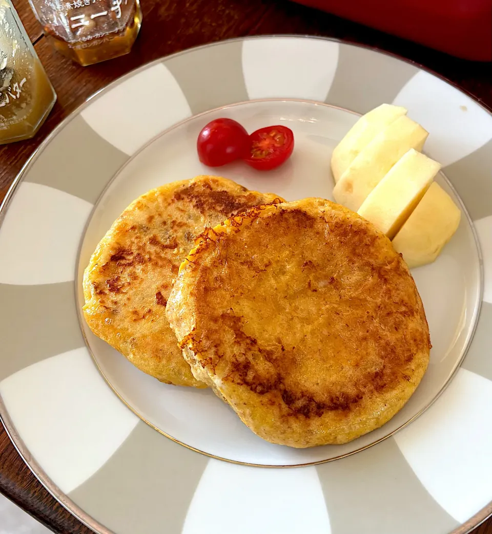 ブランチ♯フレンチトースト♯超熟マフィン♯ツルヤ♯ジャム|小松菜さん