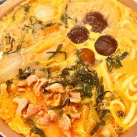 ホルモン&キムチ鍋(アーモンドミルクべース)|shibazakiさん