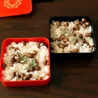 秋のおこわ (むかごご飯)|うさかめさん