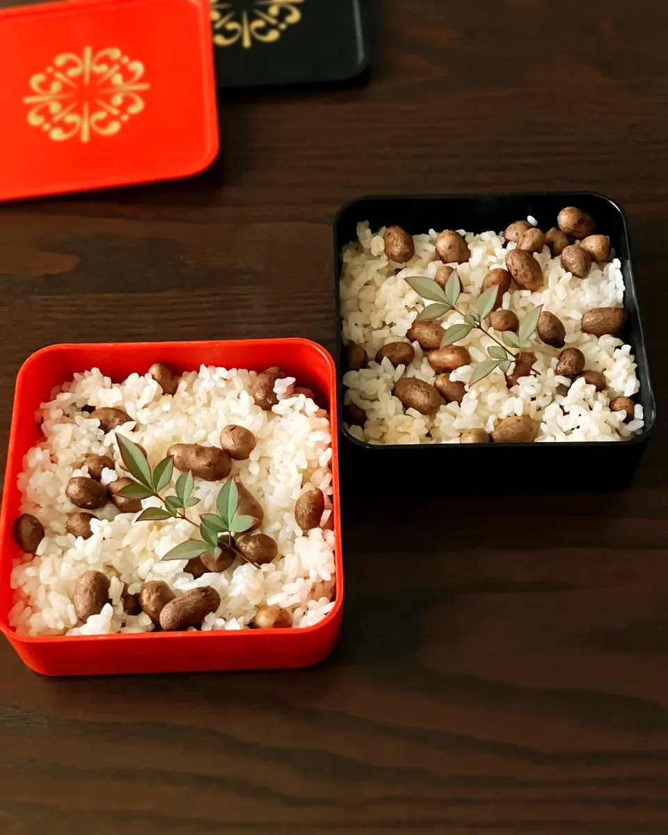 秋のおこわ (むかごご飯)|うさかめさん