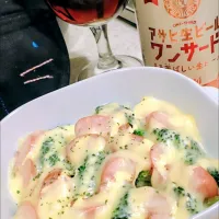 ブロッコリー🥦とソーセージのチーズ焼き♥