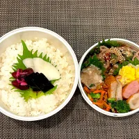 高校生息子のお弁当🍱 ロール照焼きポーク弁当🍱|Snow10さん