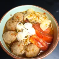 chicken meatballs soup|Mrs.Tandoori Channelさん