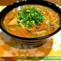 昨夜のカレーで、カレー蕎麦|kaoriさん