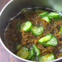 きゅうり入りもずく酢|ぱんだのままんさん