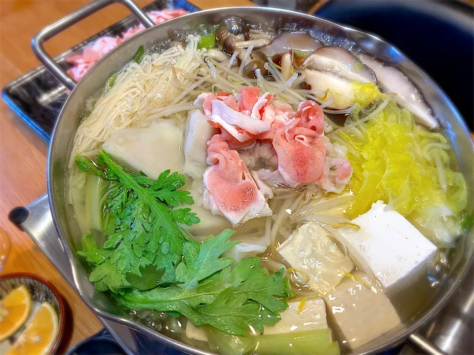 いつもの豚しゃぶ鍋|じゅんさんさん