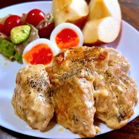 鶏胸肉のレモンマヨソース|凛さん