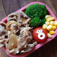 漢の…次女用🍱定番の牛丼弁当|ᵏᵒᵘさん