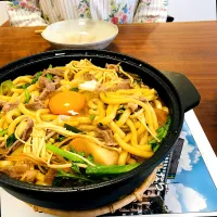 二日目のすき焼きうどん|タロッカ主夫見習いさん