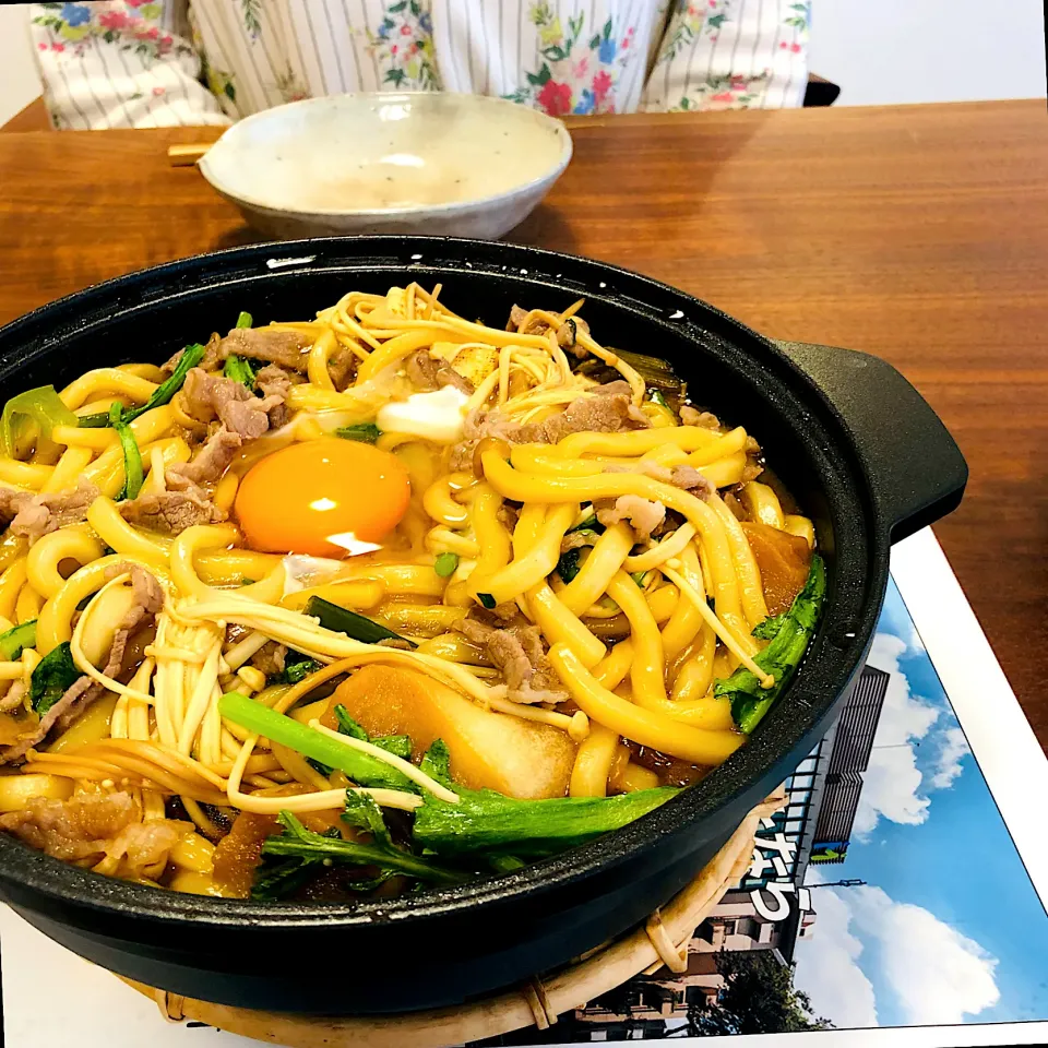二日目のすき焼きうどん|タロッカ主夫見習いさん