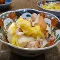 白菜と豚こまの梅煮