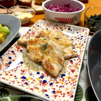 鶏ささみのソテー　豆乳ヨーグルトソース|むぎこさん