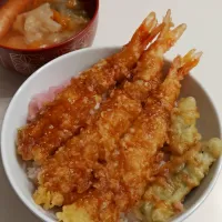 【海老天丼】|琥珀さん
