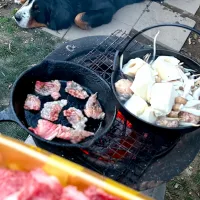 和牛焼肉と鍋（すりおろし蓮根鍋）|ミカさん