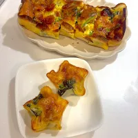 #餃子の皮でキッシュ|ゆんちゃんさん