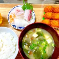 夕飯 お刺身など| ふわふわさん