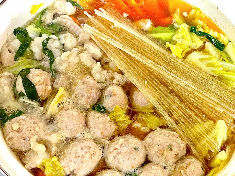 夕飯 モツ鍋|ふわふわさん