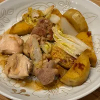 鶏肉とさつまいもの甘辛炒め|yuuukaさん