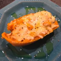 ピーナッツカボチャのマヨチーズ焼き|Blue skyさん