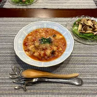 たらと長芋のトマトリゾット風|lingesさん