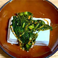 ☆野沢菜昆布冷奴|まぁたんさん