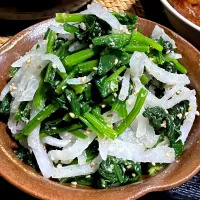 蓬蓮草と大根のナムル|たまさん