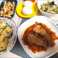 古尾谷りかこさんの料理 鰤のソテー　柿ジャムソースを参考に!!夜ごはん作りました!|m.rafuさん