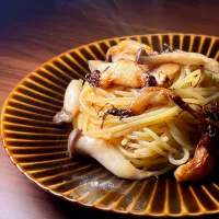 💫ひげにんにくとエリンギのパスタ