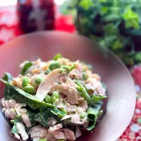 パパ氏さんの料理 プチプチ！アイスプラントとサラダチキンの簡単サラダ🥗　寿司ガリマヨネーズでサッパリ美味しいサラダです。