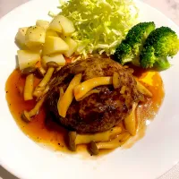 今夜は和風ハンバーグ|めんちゃんさん