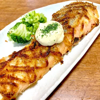 Snapdishの人気料理写真:生鮭のオーブン焼き🍀