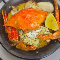 ワタリガニと聖護院大根のパエリア|Taiyo Ishikaneさん