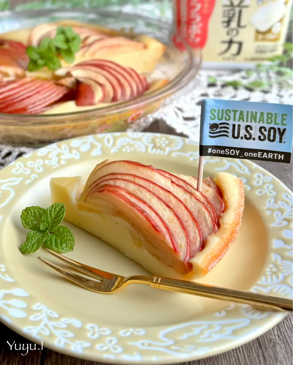 豆乳ヨーグルトでヨーグルトポムポム🍎|ゆーこどんさん