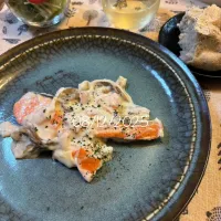 鮭のクリームソース