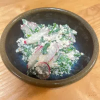 甘酒入り春菊とラディッシュの白和え|CHIZUさん