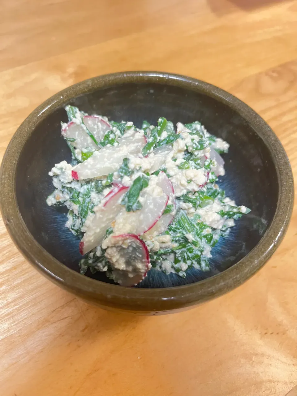 甘酒入り春菊とラディッシュの白和え|CHIZUさん