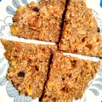 バナナオートミールパンケーキ風(ブルーベリージャム、無糖コーヒー入り)|m.rafuさん