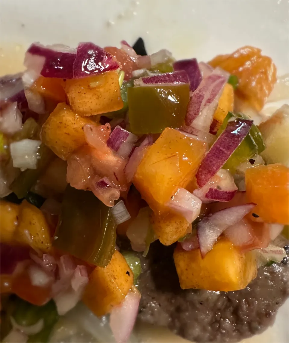 鹿肉野菜ソース乗せ|estrellaさん