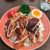 唐揚げ丼弁当🍱|Rieさん