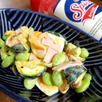ズッキーニと茹で卵のオイマヨサラダ|ゆきこさん