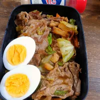 肉野菜炒め丼弁当|ゆきこさん