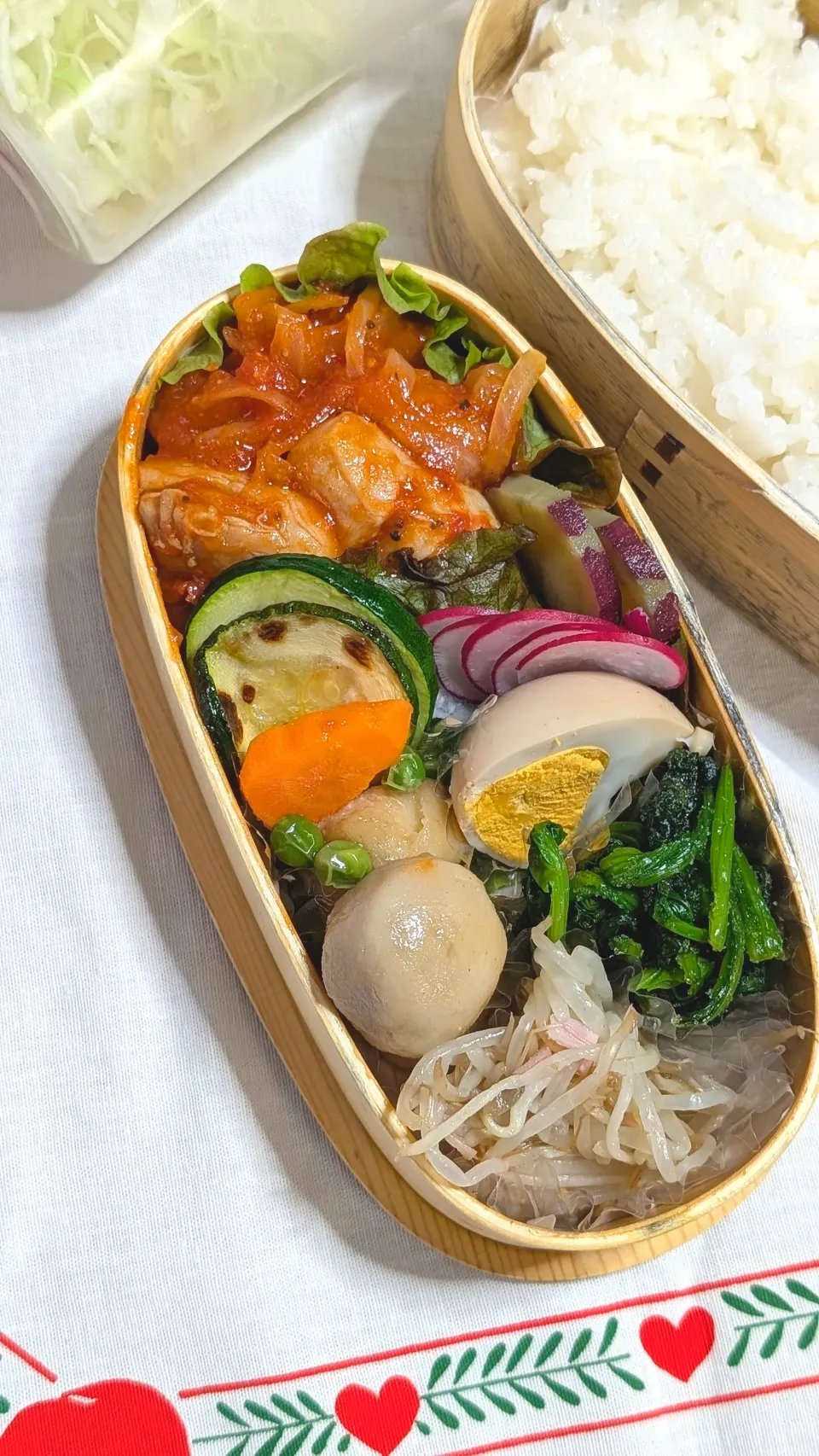 本日のお弁当〜チキンのトマトソース煮弁当|f.1125beさん