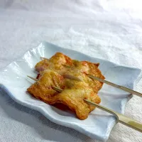 揚げ天を串に|かっちゃん杉さん